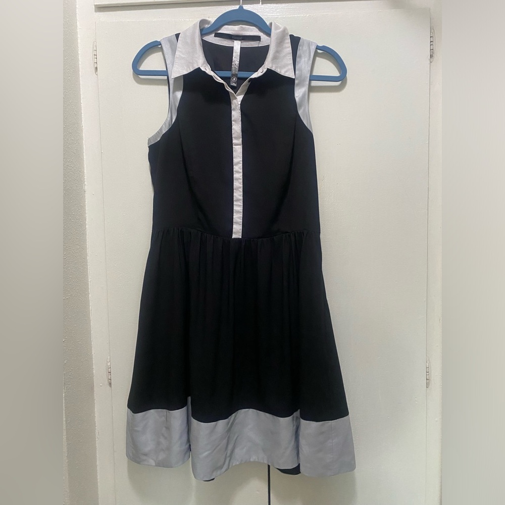 Kensie Dress- Size S (Sleeveless ) Black+Silver Color